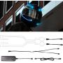 YnGia Motorcycle Neon EL Lights 2 in 1 Style 3 Mode Flash Wire Light for Motorbike Helmet Decoration