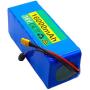 Jieoto 36V Li-Ion Battery Pack 16AH 10S 5P E-Bike Battery Battery Suitable for Motors Up to 500W with Charger and BMS Used for Airplane Models Power Tools Scooters