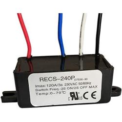 RECS- Intelligent Electronic Centrifugal Switch Oil Pump Motor Capacitor Starter for Air Compressor Centrifugal Switch Woodworking Machinery 115VAC 220VAC 30A 60A 120A (RECS-240P (120A-220V))
