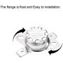 uxcell KSD301 Thermostat 250°C/482°F 10A Normally Closed N.C Adjust Snap Disc Temperature Switch for Microwave,Oven,Coffee Maker 2pcs