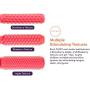 FLUXY Oral Motor Tool Therapy Sensory Motor Aid with 3 Unique Textures Red