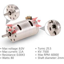 Vehicles-OCS 1410 25.5T 7500KV Brushless Motor for 1/24 1/26 Kyosho Mini-Z RC Car Remote Control Vehicle Vehicles-OCS