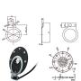 Ebike Controller System 22A Controller and LED880 Display WP Connector Conversion Kit for 500W/750W 36V/48V brushless Geared hub Motor