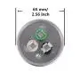 BOJACK 60+5uF 60/5MFD ±6% 370V/440V CBB65 Dual Run Circular Start Capacitor for AC Motor Run or Fan Start or Condenser Straight