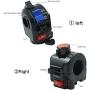SHENTIANWEI 22mm 7/8 motorcycle switch motorcycle speaker button turning signal light start switch hand put electric controller (Color : Silver)