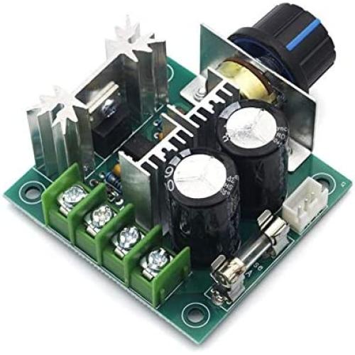 Xuulan Xianglaa-Motor DC 12V 24V 30V 40V 13KHZ Auto PWM DC Motor, Speed Regulator Governor Speed Controller Switch 10A 50V 1000uF, Wide Range of Applications