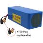 Wnicek 36V 30Ah 10S 8P E-Bike Battery Waterproof PVC Battery Pack Lithium-Ion Electric Scooters Battery Fits for 200W 350W 500W 750W Electric Bike Motor with BMS + Charger