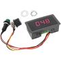 YWBL-WH Motor Governor,Motor Speed Controller CCM5D PWM Speed Controller Digital Display Motor Governor 6V 12V 24V Adjustable Stepless Speed Controller with Gasket +Nut DC 6V-24V 6A