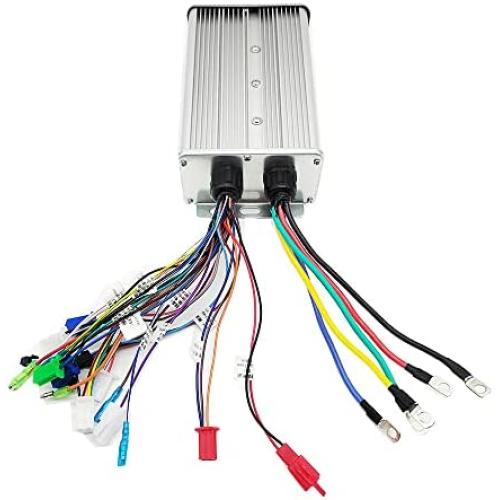 yuandai yuandai Intelligent Brushless Controller 48V 60V 72V 84V 2000W Maximum Current 45A Aluminium Alloy E-Bike Brushless Motor Controller for Electric Bicycle Scooter, silver