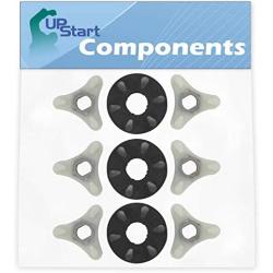 3-Pack 285753A Washer Motor Coupler Replacement for Roper RAX4232RQ4 Washer - Compatible with 285753A Washing Machine Motor Coupling Kit - UpStart Components Brand