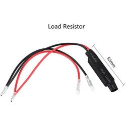 Terisass 10W Motorcycle LED Turn Signal Resistor Indicator Light Load Resistor 12V Resistor LED Flasher Turn Signal Indicator Adaptor Fix Error Flash Controller for Motorcycle Motorbike Universal