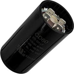 Canamax Premium 270-324 Mfd uF 110-125VAC Round Motor Start Capacitor 50/60 Hz AC Electric - Exact Fit for OEM Single Phase Motor Capacitors Condenser Straight Cool or Heat Pump Air Conditioner