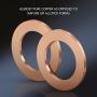 DEEFILL (20Pcs) M14 Red Cooper Oil Drain Plug Crush Washers Coolant Seal Ring Gasket DFL-030