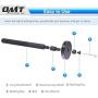 Orion Motor Tech 52-in-1 Custom Bushing Driver Tool Set and Transmission Wheel Axle Bearing Race Seal Installer Remover, Bush Removal Puller Bearing Press Tool Kit