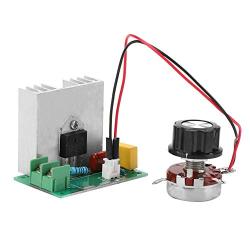 Voltage Regulator Dimmer, AC 0-220V 4000W 40A AC Motor Speed Controller Voltage Regulator LED Dimmers Motor Accessories