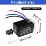 Tnuocke 12V/24V DC Motor Speed Controller Universal,Knob Screw Electronic Stepless Speed Regulator Switch,Adjustable Motor Speed, Automobile Fan HeaterControl, Defroster, Fans Speed Regulation Tnuocke 12V/24V DC Motor Speed Controller Universal,Knob Screw Electronic Stepless Speed Regulator Switch,Adjustable Motor Speed, Automobile Fan HeaterControl, Defroster, Fans Speed Regulation