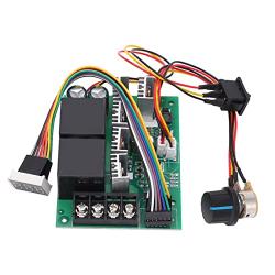 DC Motor Speed Controller, 15KHZ DC Motor Speed Control Switch CW CCW High Power 60A PLC Adaptable with Barrier Terminal Block for Power Supply