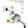 Immersion Blender, 2-in-1 Multi-Purpose Hand Blender, 500W Multifunctional Hand Blender with Whisk, 6-Speed and Turbo Mode, 304 Stainless Steel Handheld Stick Blender for Smoothies, Puree Baby Food and Soups