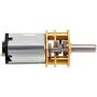 uxcell Micro Speed Reduction Motor DC 12V 200RPM with Full Metal Gearbox 0.18A Electric Gear Box Motor with 2 Terminals for DIY RC