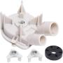 Ultra Durable 3363394 & 285753A Washer Drain Pump With Washer Motor Coupling Kit by Blue Stars - Exact Fit for Whirlpool Kenmore Washers - Replaces 3352492 3348215 3348014 3363394 3348015 WP3363394