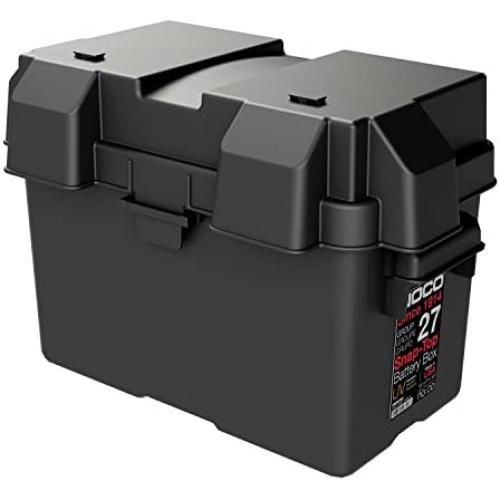 NOCO HM327BKS Group 27 Snap-Top Battery Box for Marine, RV, Camper and Trailer Batteries