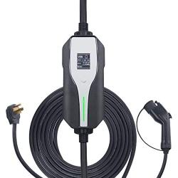 Orion Motor Tech Quick Portable Level 2 EV Charger, 110-250V 32A Indoor Outdoor Electric Vehicle Charging Station, 7.2kWh NEMA 14-50 Plug for SAE J1772 Electric Cars, Heavy-Duty Casing, 25ft Cord