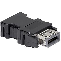 GELRHONR IEEE1394 CN2 Plug Adapters,SM-10P Servo Encoder Connector Molex10PIN Welding Wire Male for 36210-0100PL Motor Encoder - Black