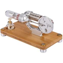 Mini Hot Air Stirling Engine Model Toy Micro Engine Generator Model Toy Gift Science Physics Education Engine Generator Motor Toy Physics Hobbyist Model Tool Ornament Gift Kids Gift