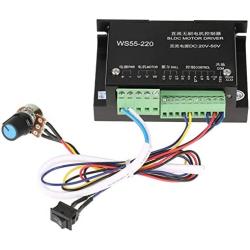Xuulan Xianglaa-Motor WS55-220 Brushless DC Motor, Driver Controller, Driver DC 48V 500W CNC Brushless Spindle BLDC Motor, Wide Range of Applications