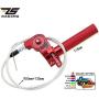 Throttle Grip Motorcycle 22mm CNC Aluminum Quick Twister with Throttle Cable CRF50 70 110 IRBIS 125 250 Dirt Bike Motorcycle Accessories