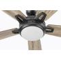 Prominence Home 51649-01 Lorelai Smart Ceiling Fan with Light and Remote, 52, Bronze