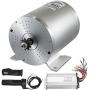 Mophorn 1800W Electric Brushless DC Motor Kit - 48V 4500rpm Brushless Motor with 32A Speed Controller and Throttle Grip Kit for Go Karts E-Bike Electric Throttle Motorcycle Scooter
