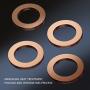 DEEFILL (20Pcs) M14 Red Cooper Oil Drain Plug Crush Washers Coolant Seal Ring Gasket DFL-030