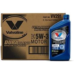 Valvoline DuraBlend SAE 5W-30 Synthetic Blend Motor Oil 1 QT, Case of 6