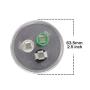 AUCHOICE 60/5 uF 60+5 MFD 370V or 440V 50/60hz Dual Run Start Round A/C Capacitors 60 5 uF 370 440 Volt VAC Capacitor for AC Fan Motor Start or Heat Pump Air Conditioner or Condenser Straight Cool