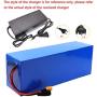 Jieoto 72V 60Ah 50Ah 40Ah 30Ah 20Ah E-Bike Lithium-Ion Battery Rechargeable Customizable Battery Electric Bike Lithium Battery Pack with Charger and BMS, for 1000W to 5600W Motor