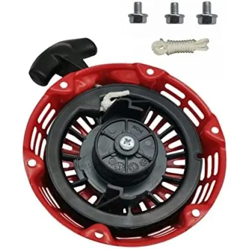 GX160 Pull Start Assembly w/Recoil Starter Rope for Honda GX200 GX120 Pull Cord Replacement Red 28400-Z0T-003ZB 28400-ZH8-023ZB 28400-Z4M-305ZB