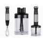 Immersion Hand Blender Multi-Purpose 220V 4 IN 1 Blender Heavy Duty Copper Motor Stainless Steel Finish Includes Whisk Attachment, Chopper and Smoothies Cup (UK Plug) Immersion Hand Blender Multi-Purpose 220V 4 IN 1 Blender Heavy Duty Copper Motor Stainless Steel Finish Includes Whisk Attachment, Chopper and Smoothies Cup (UK Plug)