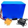 Wnicek 72V Ebike Lithium Battery 20Ah 30Ah 40Ah 50Ah 60Ah Waterproof Lithium-ion Battery Pack Customizable Battery Pack Fit for 1000W-5600W Bike Motors with Charger and BMS