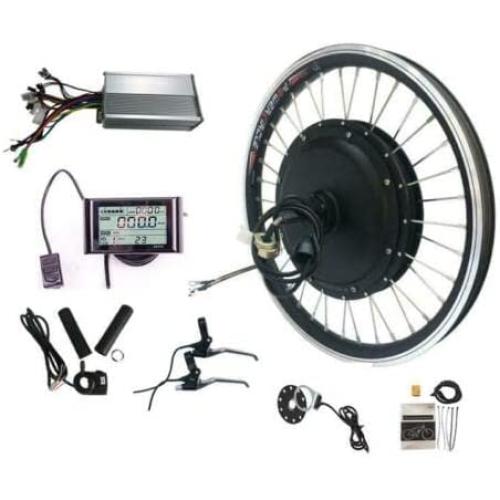 E-Bike 48V 1000W 700c Bike Front Wheel Conversion Kit, Hub Motor with LCD
