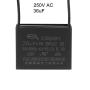 uxcell Ceiling Fan Capacitor CBB61 36uF 250V AC 2 Wires Metallized Polypropylene Film Capacitor 58x45x26mm for Electric Fan Pump Motor Generator