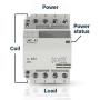 Shopcorp 40 Amp 4 Pole Normally Open IEC 400V Contactor (Silent Operation) – 110/120VAC Coil, Motor Load 32A, Lighting Load 63A | Includes 35 x 152.40 mm Steel Zinc DIN Rail and 2#10 Phillips Screws