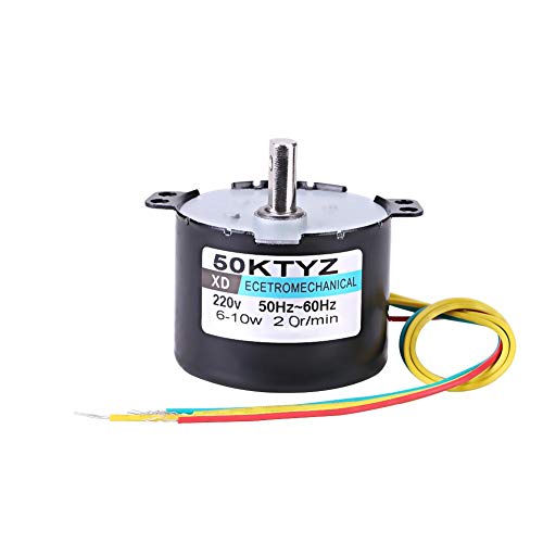 AC Motors Permanent Magnet Synchronous Motor CW/CCW XD-50KTYZ AC 220V for DIY Generator(20RPM)