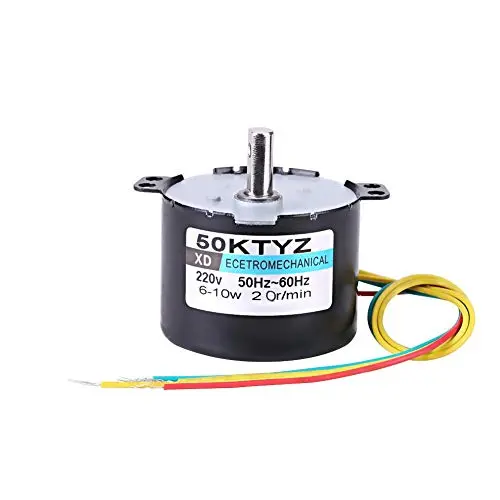 AC Motors Permanent Magnet Synchronous Motor CW/CCW XD-50KTYZ AC 220V for DIY Generator(20RPM) AC Motors Permanent Magnet Synchronous Motor CW/CCW XD-50KTYZ AC 220V for DIY Generator(20RPM)