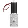 DC Worm Gear Motor 24V 8MM Shaft Electric Gearbox Motor High Torsion Speed Range 10-500RPM(100RPM)