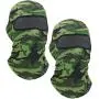 2 Pieces Bandana Face Hat for Outdoor Motorcycle Ski Mask Winter Sun Camouflage Face Cover for Sports Windproof Dustproof