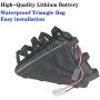 Jieoto 72V 20Ah E-Bike Triangle Battery 20000mAh 20S 4P Lithium-ion Scooter Battery Pack 500W-1700W Electric Motorcycle Lithium Battery with 3A Quick Charger and Triangle Bag