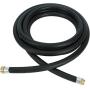 20 Feet 1Inch Inlet 1Inch Outlet Fuel Gas Transfer Pump Hose Oil Pump Tube Universal Black Application for Dispensing Diesel Fuel Gasoline Grease Kerosene