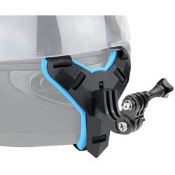 YALLSAME Helmet Chin Mount for GoPro Action Camera Go Pro Motorcycle Strap Attachment Full Face Helmet Rhino Mount Accessories for GoPro Hero 10 9 8 7 6 5 4 3 Camera for Racing High-Speed Sport