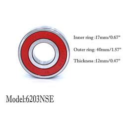 FGen 2pcs Japan NACHI Nazhi Fujio 6203NSE Bearing High Speed Motor Water Pump Dedicated